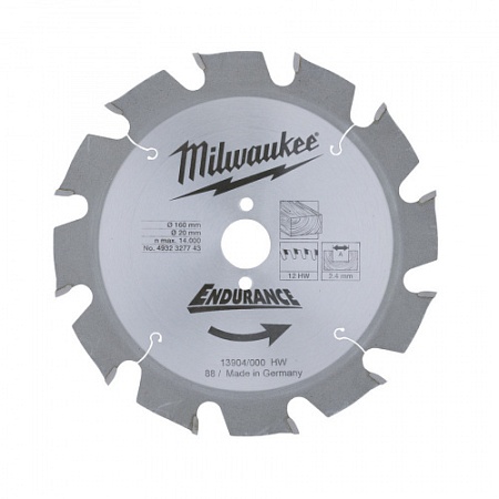 Milwaukee WCSB 190 x 30 x16 Диск для циркулярной пилы – анонс, характеристики, 