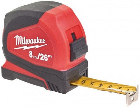 Цена по акции на рулетка milwaukee pro 8м-26фт/ 25 в магазине Инструмент-24