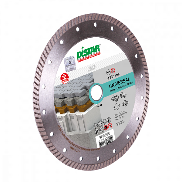 Алмазный диск DISTAR 1A1R Turbo Bestseller Universal D120 : детальное описание и быстрый заказ