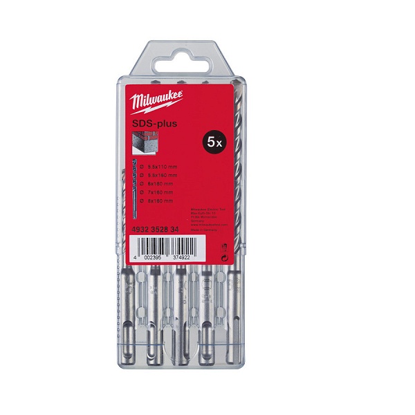 Набор буров SDS-Plus Milwaukee MS2 Set -7 шт – купить в , подробное изображение 
