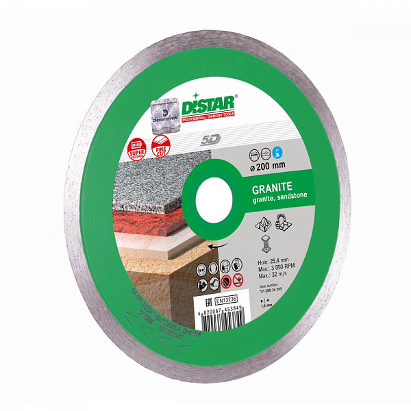 Алмазный диск DISTAR 1A1R GRANITE D180 : детальное описание и быстрый заказ