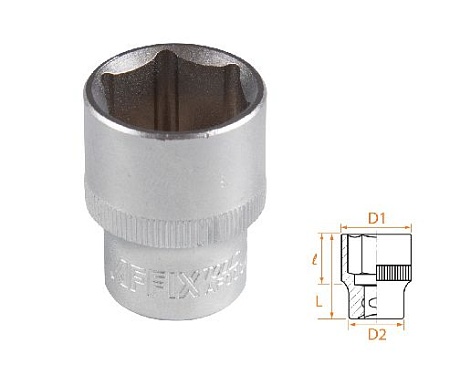 Головка торцевая стандартная шестигранная 1/2&quot;, 22 мм AFFIX AF00040022 AFFIX – анонс, характеристики, MSTAF00040022 