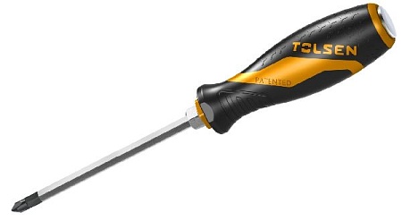 Цена по акции на отвертка крестовая &quot;gripro&quot;, phillips №4, 200 мм, силовая tolsen tt20129 в магазине Инструмент-24