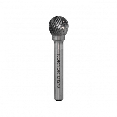 Борфреза сферическая KORNOR D1210BM06 насечка двойная типа D – анонс, характеристики, 