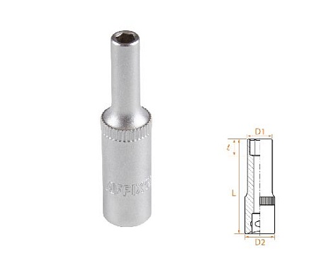 Головка торцевая глубокая шестигранная 1/4&quot;, 4 мм AFFIX AF00120004 AFFIX – анонс, характеристики, MSTAF00120004 