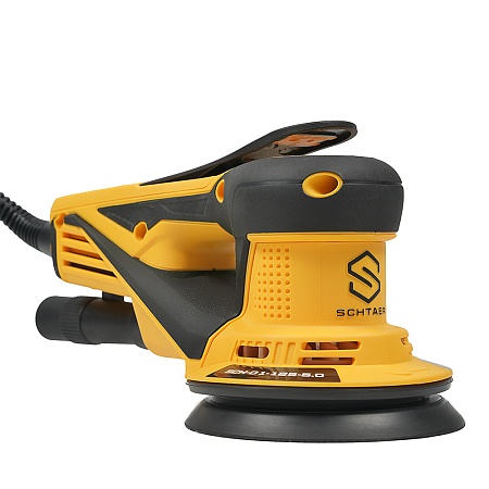 *SCH-01-125-5.0 шлиф. машинка ручная 220V/50Hz, 350W, эксцентрик 5,0 мм SCHTAER – анонс, характеристики, 