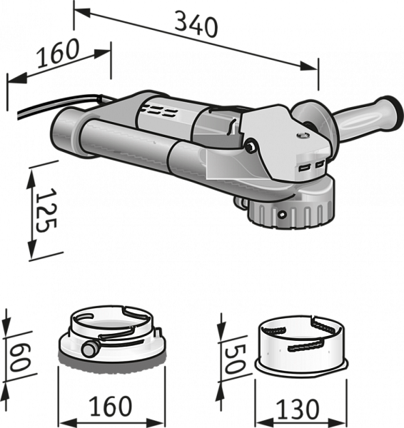 Детальное изображение : шлифмашина flex re 14-5 115,kit b-jet