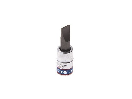 Насадка (бита) торцевая 1/4&quot;, Slotted, 7х1,2 мм, L = 37 мм KING TONY 203207 KING TONY – анонс, характеристики, MST203207 