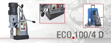EUROBOOR ECO.100/4 D Магнитный сверлильный станок с поворотной подошвой – анонс, характеристики, 