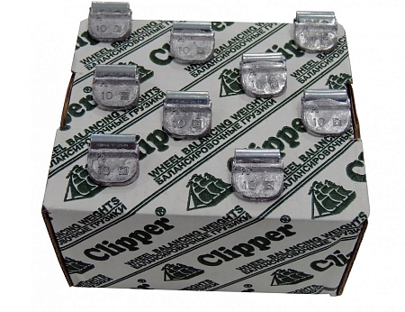Фото и описание:clipper грузик 0210 балансировочный для стального диска 10гр. (набор 100шт.)