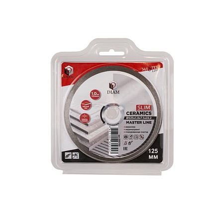 Акции и распродажи - диск алмазный 1a1r ceramics slim master line 125x1,0x7,5x22,2 (керамогранит) (000700) в магазине tool-24