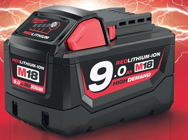 Детальное изображение : milwaukee m18 в9 аккумулятор 9аh redlithium