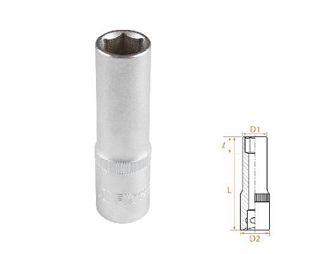 Головка торцевая глубокая шестигранная 1/2&quot;, 14 мм AFFIX AF00140014 AFFIX – анонс, характеристики, MSTAF00140014 