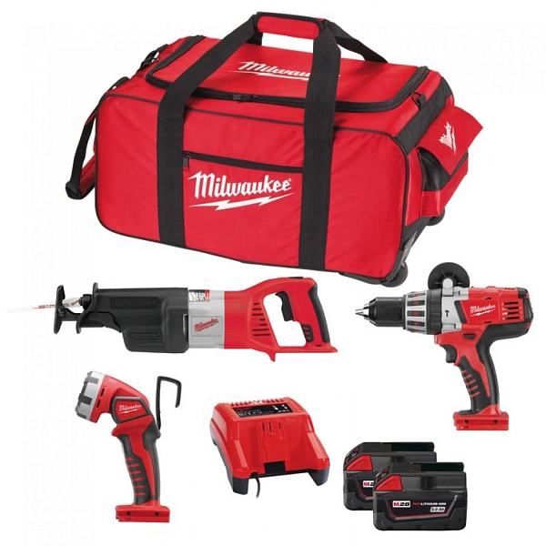Детальное изображение : milwaukee hd28 pack d-502в набор аккумуляторных инструментов