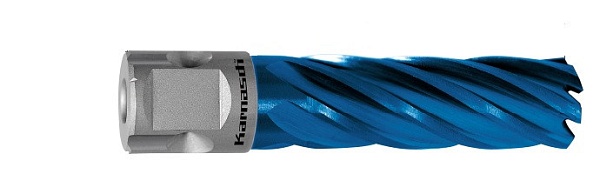 Корончатое сверло Karnasch Blue-Line L55 D59 HSS-XE Universal/Weldon 19 мм – купить в , подробное изображение 
