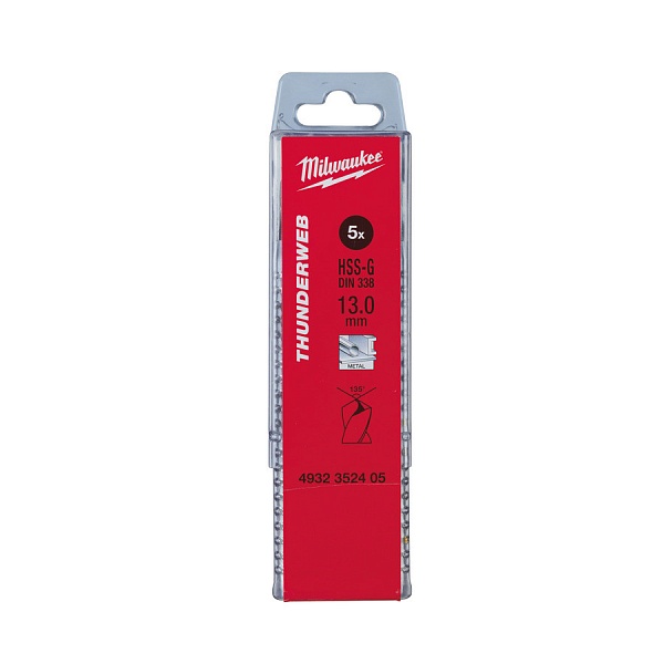 Сверло по металлу Milwaukee 3.0 x 61 - 10шт Thunderweb HSS-G DIN338 – купить в , подробное изображение 
