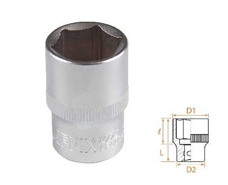 Головка торцевая стандартная шестигранная 1/2&quot;, 19 мм AFFIX AF00040019 AFFIX – анонс, характеристики, MSTAF00040019 