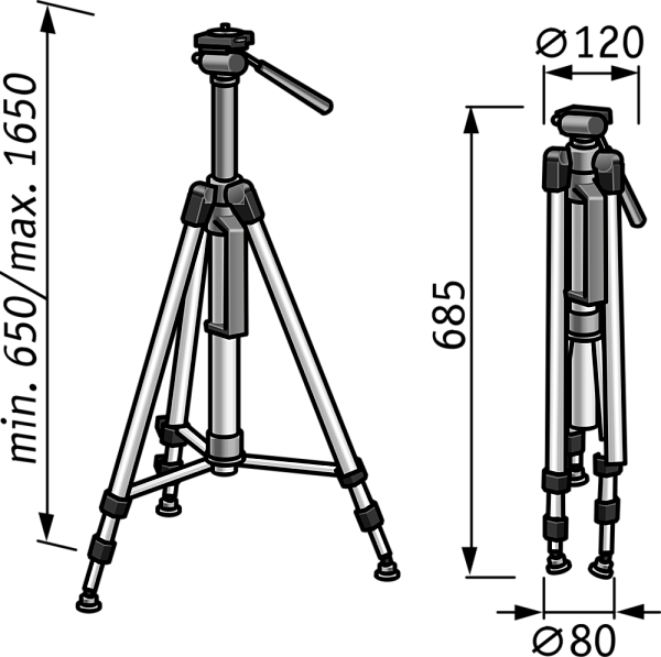 Детальное изображение : штатив flex lks 65-170 f 1/4