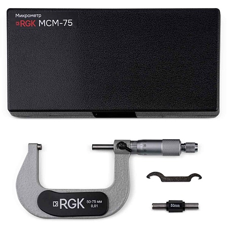 Цена по акции на микрометр rgk mcm-75 (756983) в магазине Инструмент-24