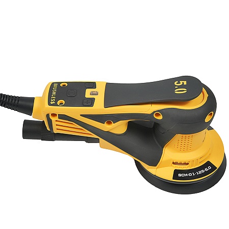 *SCH-01-125-5.0 шлиф. машинка ручная 220V/50Hz, 350W, эксцентрик 5,0 мм SCHTAER – анонс, характеристики, 