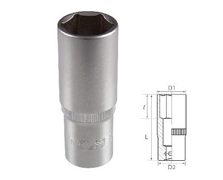 Головка торцевая глубокая шестигранная 1/2&quot;, 17 мм TOLSEN TT16567 TOLSEN – анонс, характеристики, MSTTT16567 