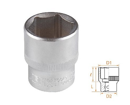 Головка торцевая стандартная шестигранная 1/2&quot;, 24 мм AFFIX AF00040024 AFFIX – анонс, характеристики, MSTAF00040024 