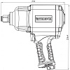 Гайковерт пневматический Thorvik AIW3416 