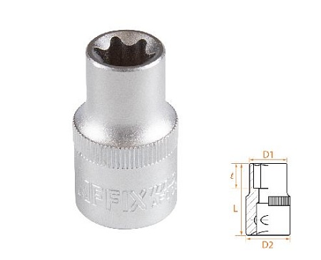 Головка торцевая TORX Е-стандарт 1/2&quot;, E14 AFFIX AF00043014 AFFIX – анонс, характеристики, MSTAF00043014 