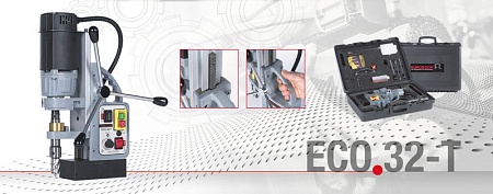 EUROBOOR ECO.32-T Магнитный сверлильный станок – анонс, характеристики, 