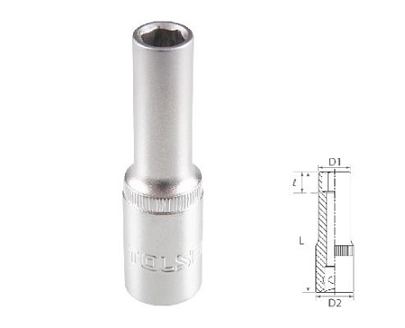 Головка торцевая глубокая шестигранная 1/2&quot;, 9 мм TOLSEN TT16559 TOLSEN – анонс, характеристики, MSTTT16559 