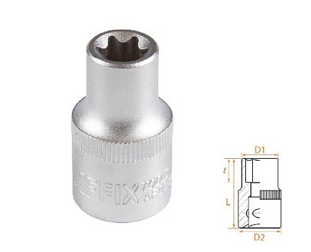 Головка торцевая TORX Е-стандарт 1/2&quot;, E12 AFFIX AF00043012 AFFIX – анонс, характеристики, MSTAF00043012 