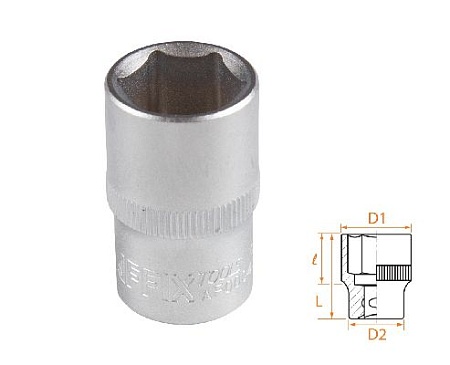 Головка торцевая стандартная шестигранная 1/2&quot;, 17 мм AFFIX AF00040017 AFFIX – анонс, характеристики, MSTAF00040017 