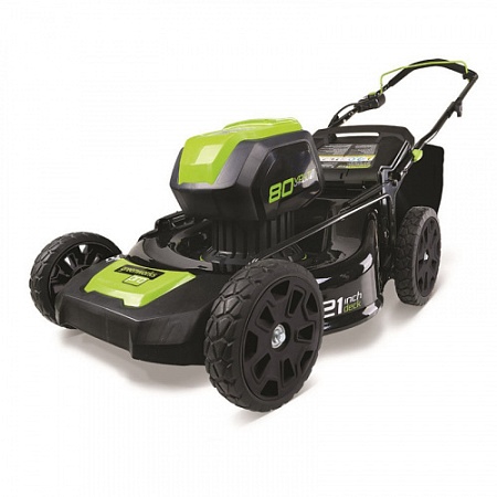 Аккумуляторная газонокосилка Greennworks 80 В; цена 76&nbsp;056 &#8381;