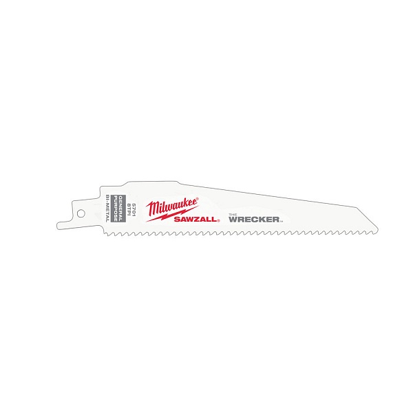 Полотна для сабельной пилы Milwaukee 150 x 8 по металлу - 5шт – купить в , подробное изображение 
