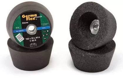 Конусный (чашечный) шлифовальный камень GermaFlex 100/50 М14 P16 Stroker С (по камню)